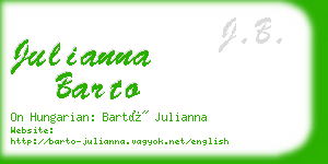 julianna barto business card